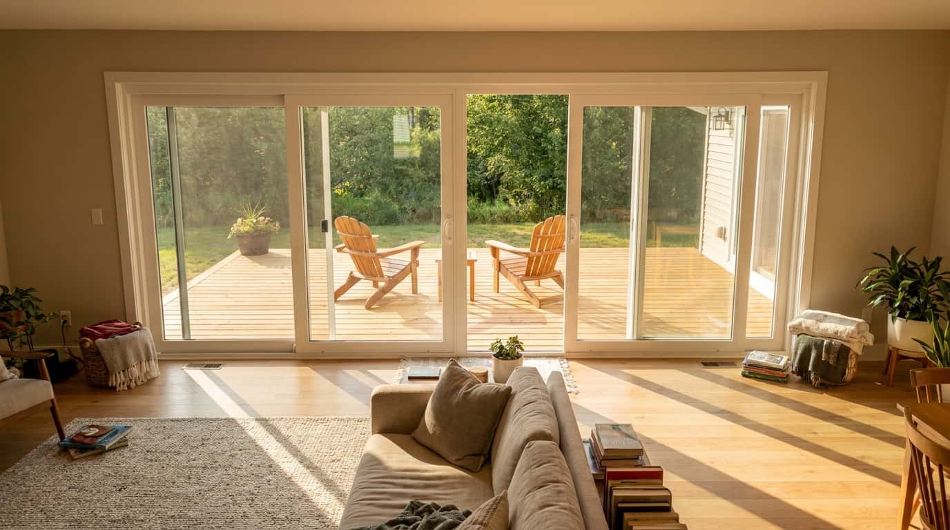 3-Panel Vinyl Sliding Patio Door view 2