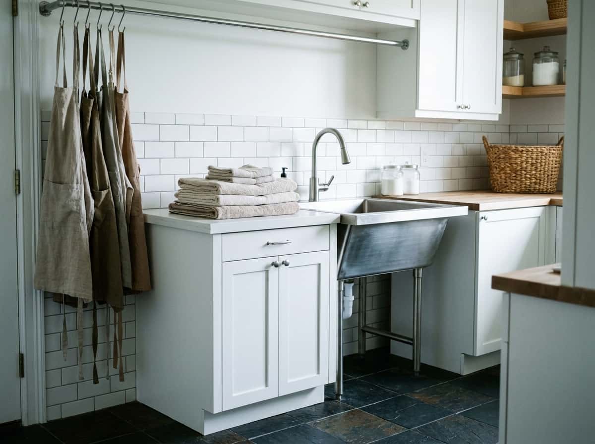 36" White Shaker Sink Base view 3