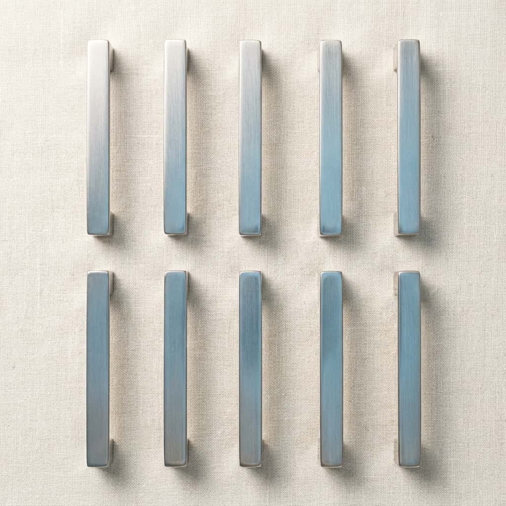 Satin Nickel Modern Bar Pulls (10-pack) view 1