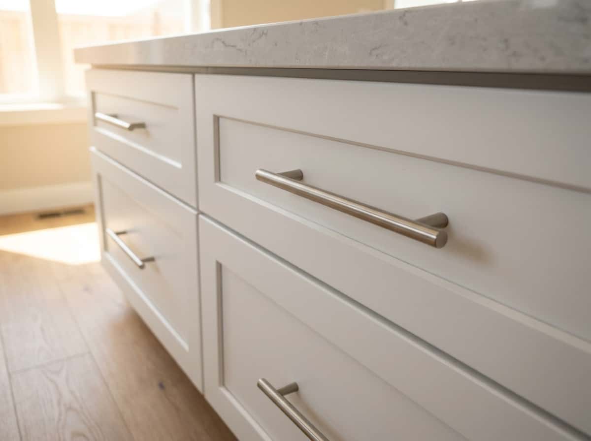 Satin Nickel Modern Bar Pulls (10-pack) view 2