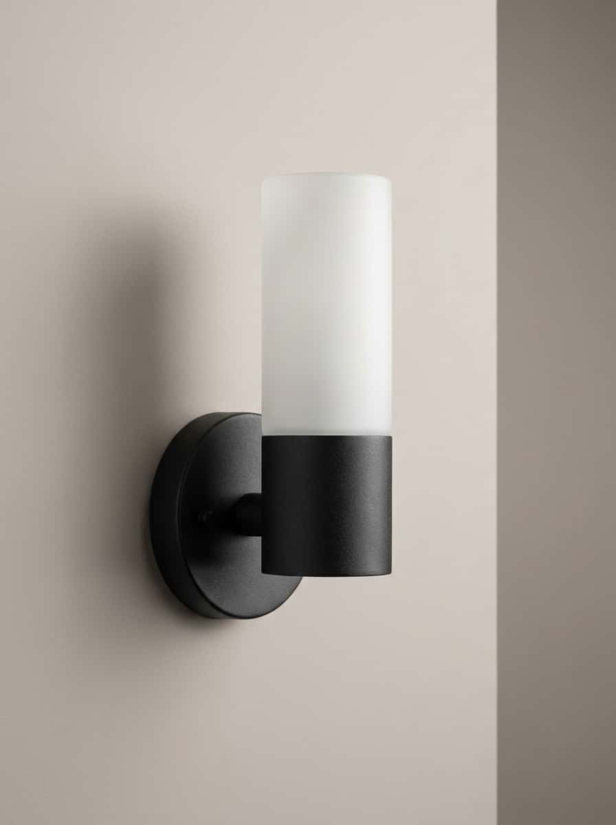 Matte-Black Up-Light Wall Sconce view 1
