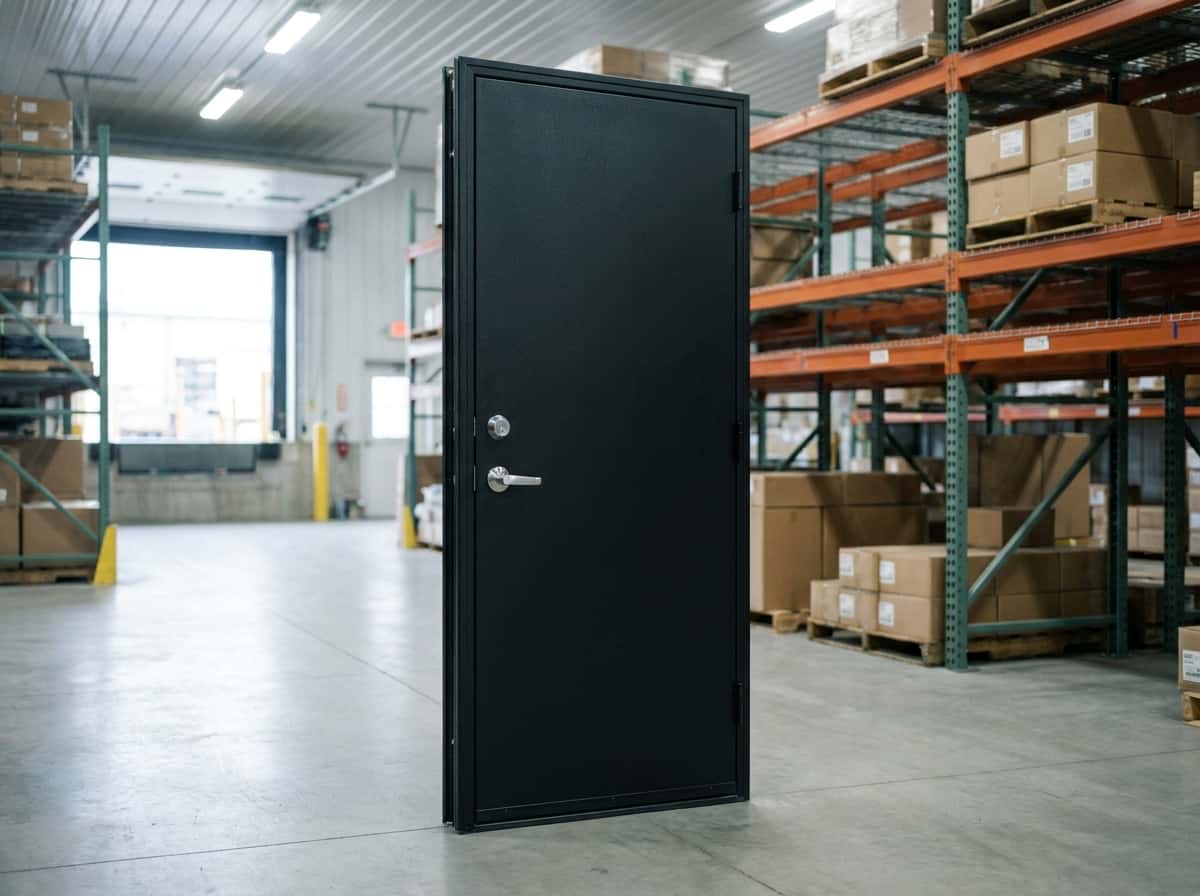 Smooth Exterior Steel Door view 1