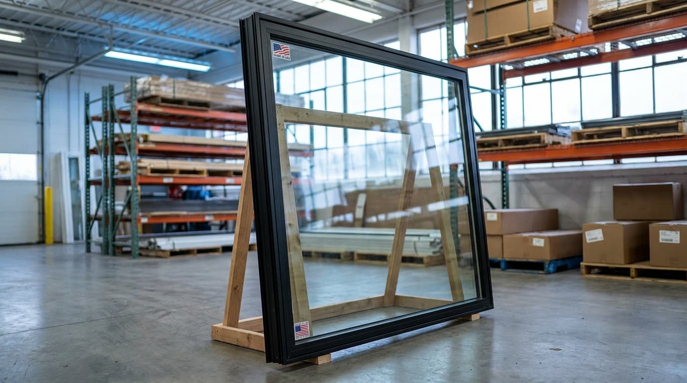 Large Picture Window, Black Frame