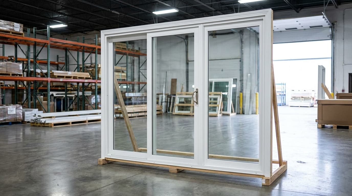 3-Panel Vinyl Sliding Patio Door