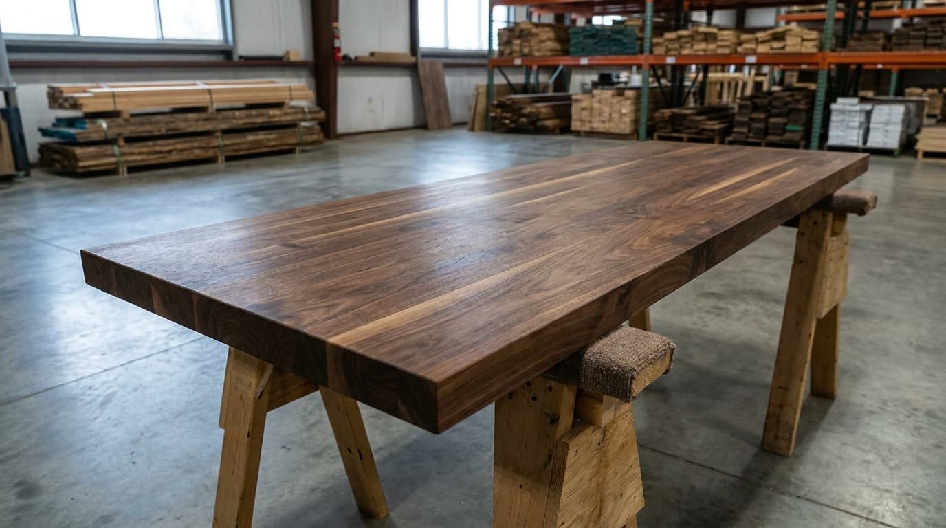Walnut End-Grain Butcher Block, 6 ft
