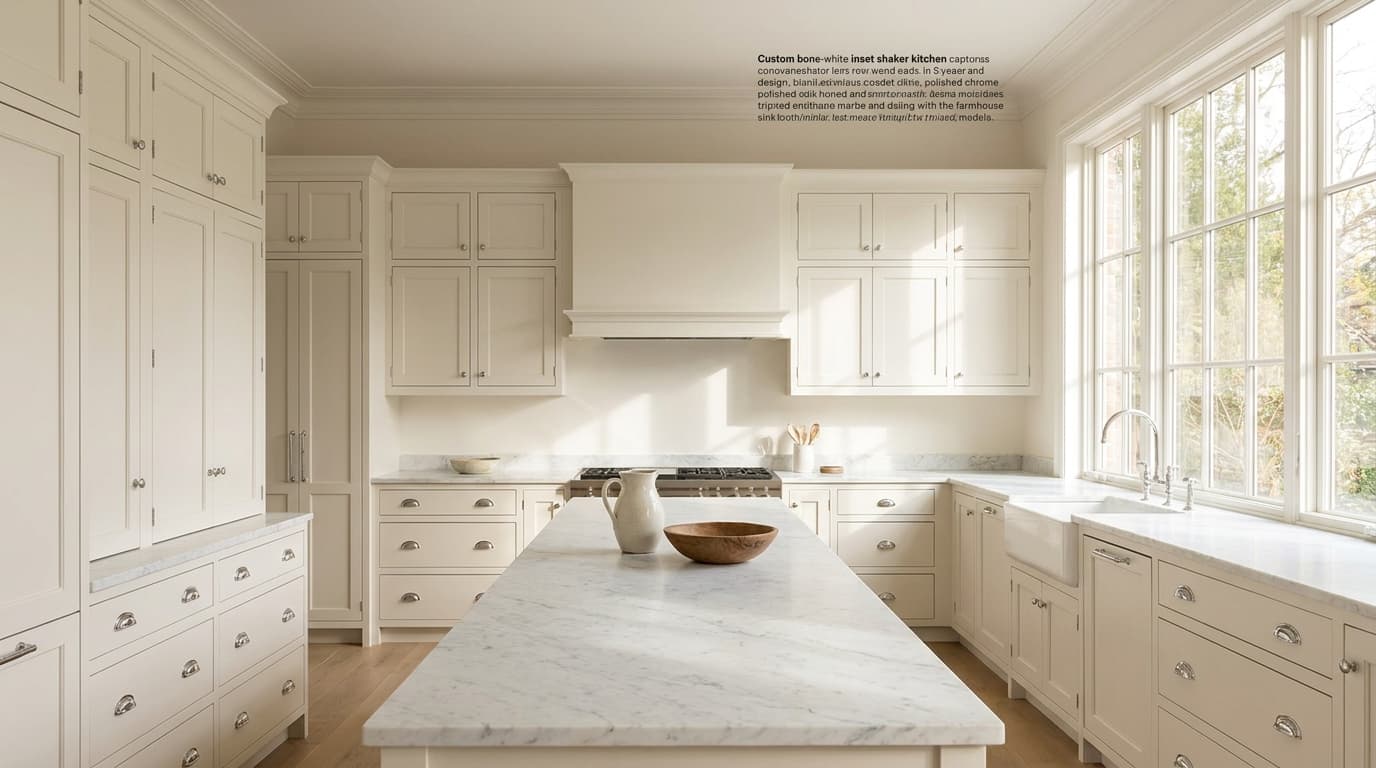 Bone-White Inset Painted Kitchen