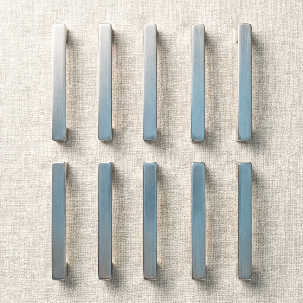 Satin Nickel Modern Bar Pulls (10-pack)