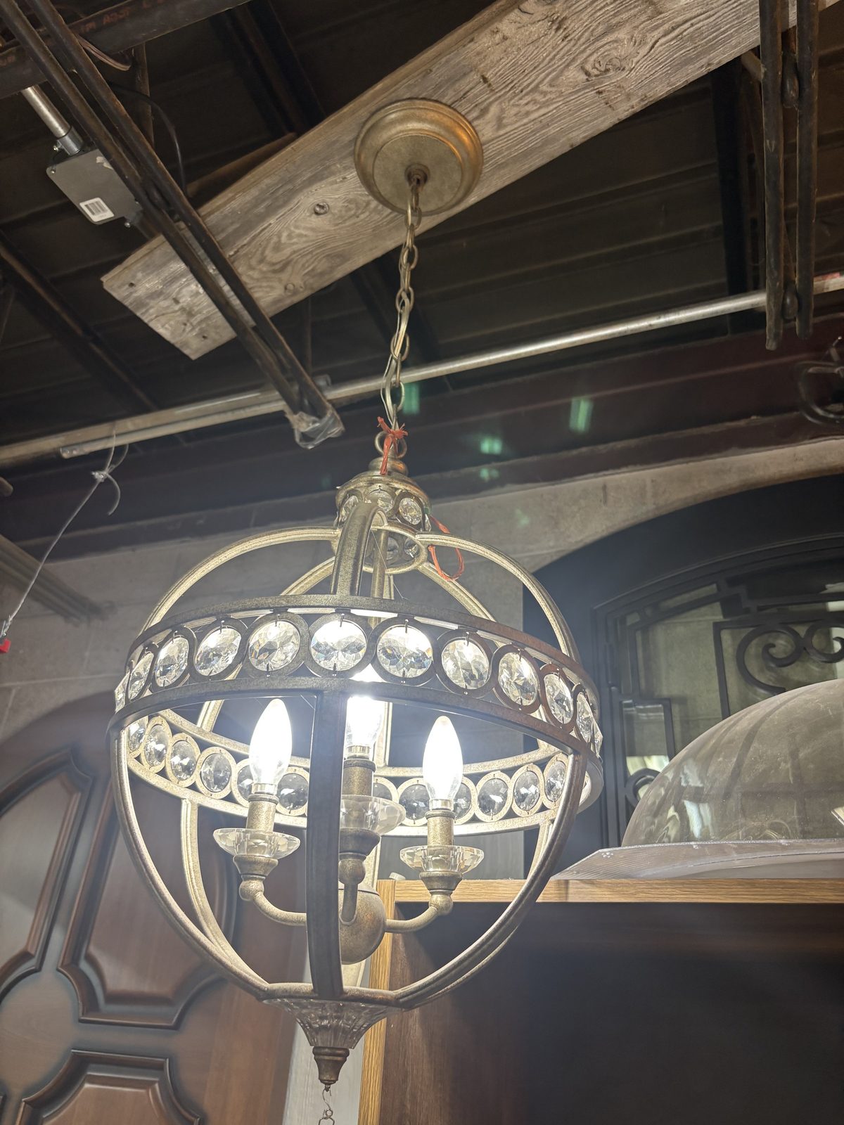 Lighting on the Price-Less warehouse floor
